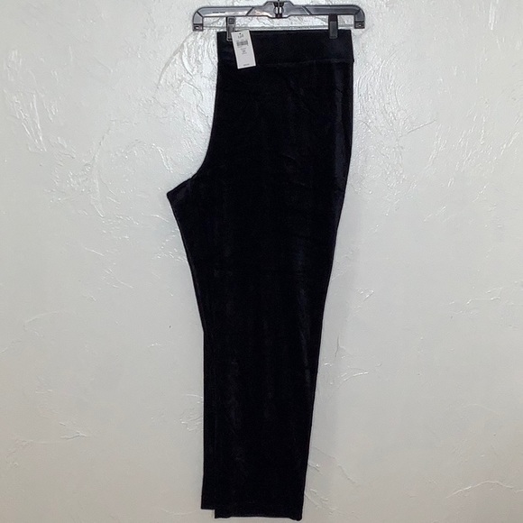 J Jill black Velour straight leg leggings pants size 3X NWT - Picture 3 of 14